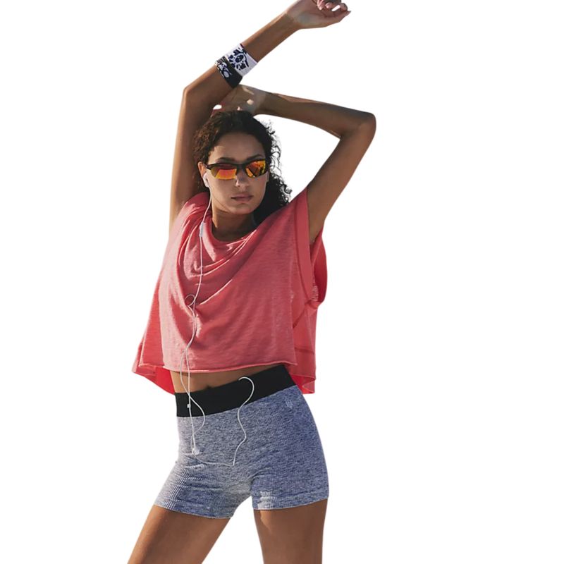 My Time Tee, Neon Coral