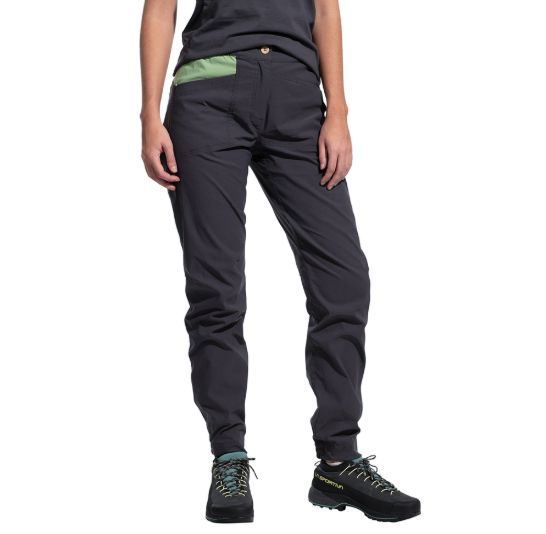 La Sportiva Mantra Women's Pants, Color: Onyx/Aspen Green, Size: XS
