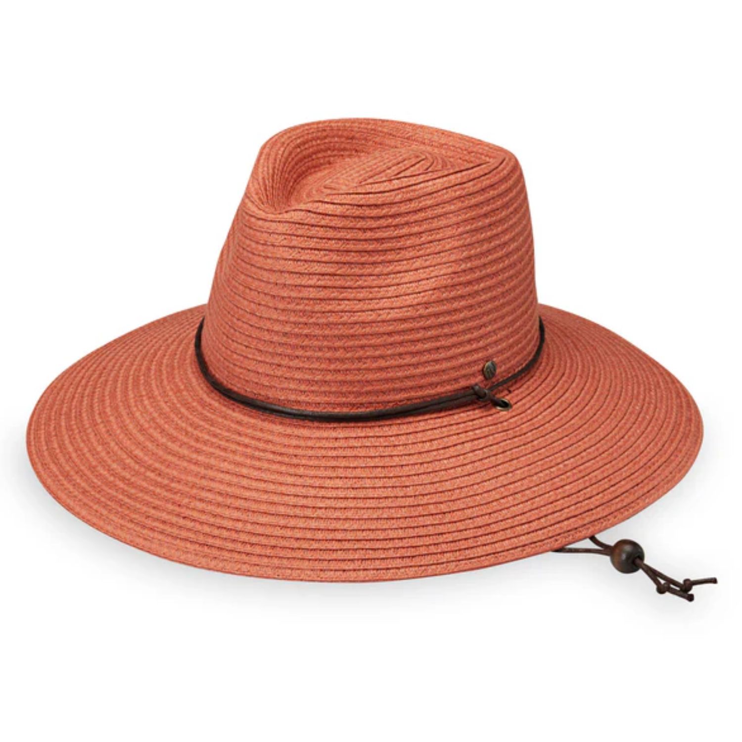Wallaroo Women's Petite Sanibel Wide Brim UPF Sun Hat, Color: Coral, Size: One Size