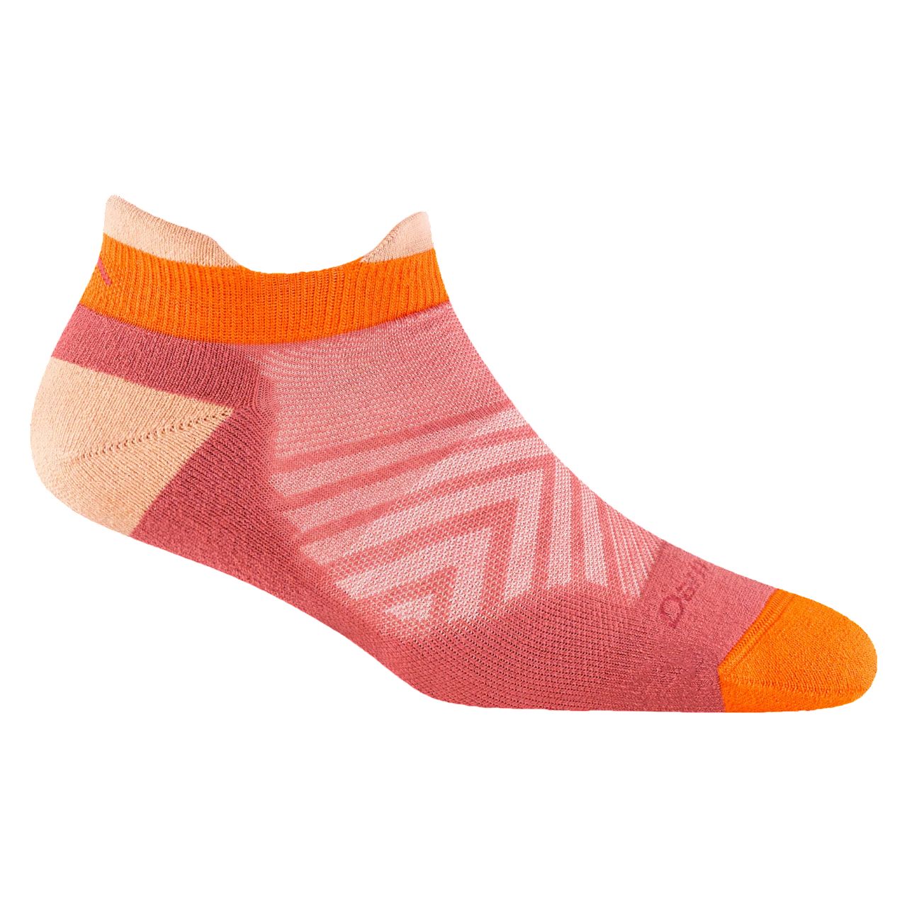 Women's Run No Show Tab Ultra-Lightweight Running Sock, Color: Canyon, Size: Small