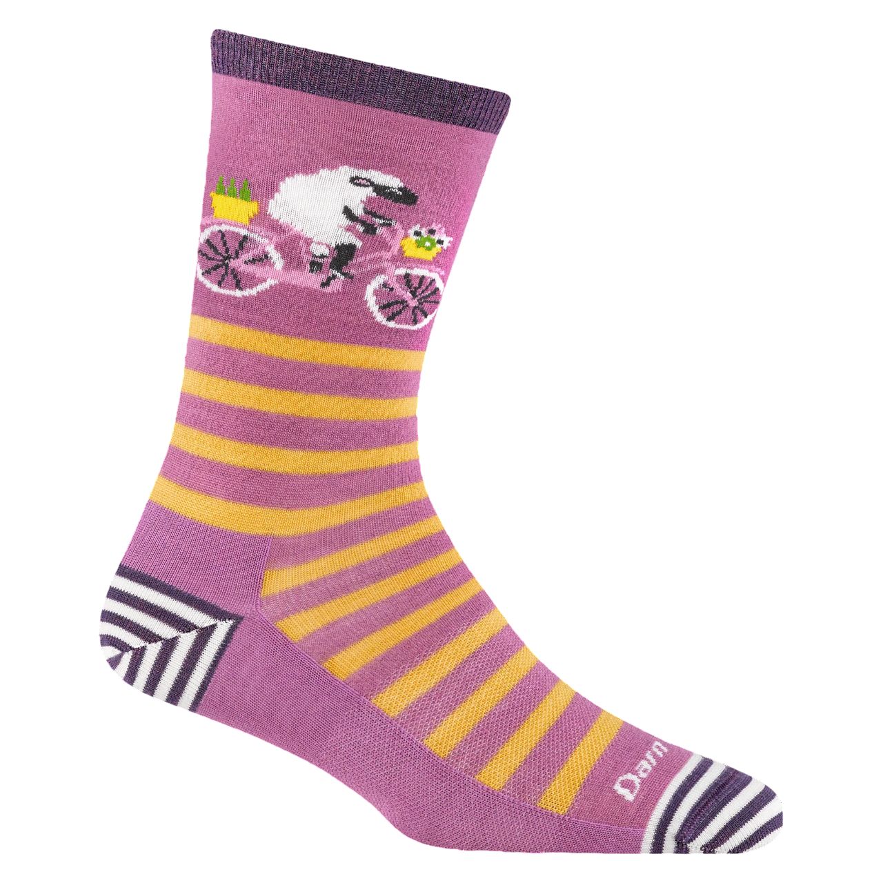 Women's Animal Haus Crew Lightweight Lifestyle Sock, Color: Lilac, Size: Small