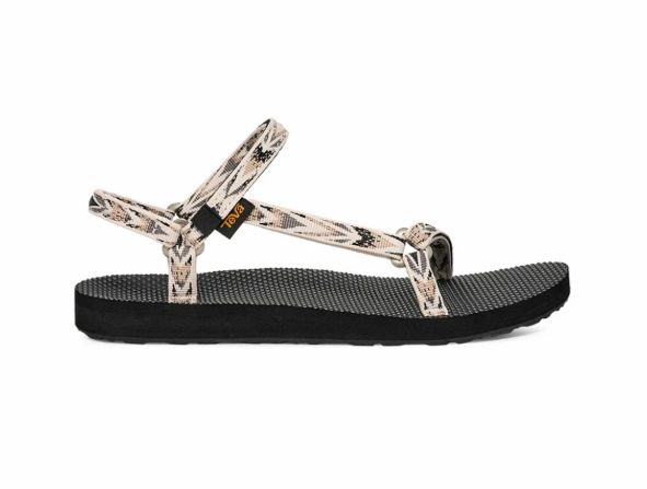 Women's Original Universal Slim Sport Sandal, Color: Archive Wings White/Black, Size: 7