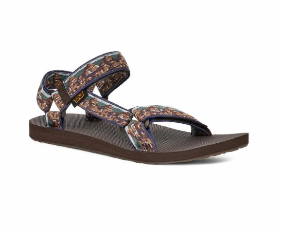 Women's Midform Universal Sandal, Color: Desert Mosaic Chocolate Brown, Size: 9