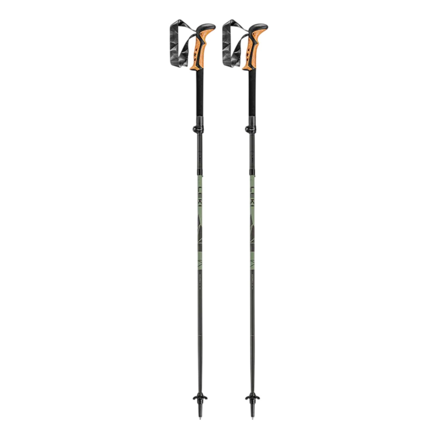 LEKI Khumbu FX TA Compact Hiking Poles, Color: Multi, Size: 110 - 120 cm