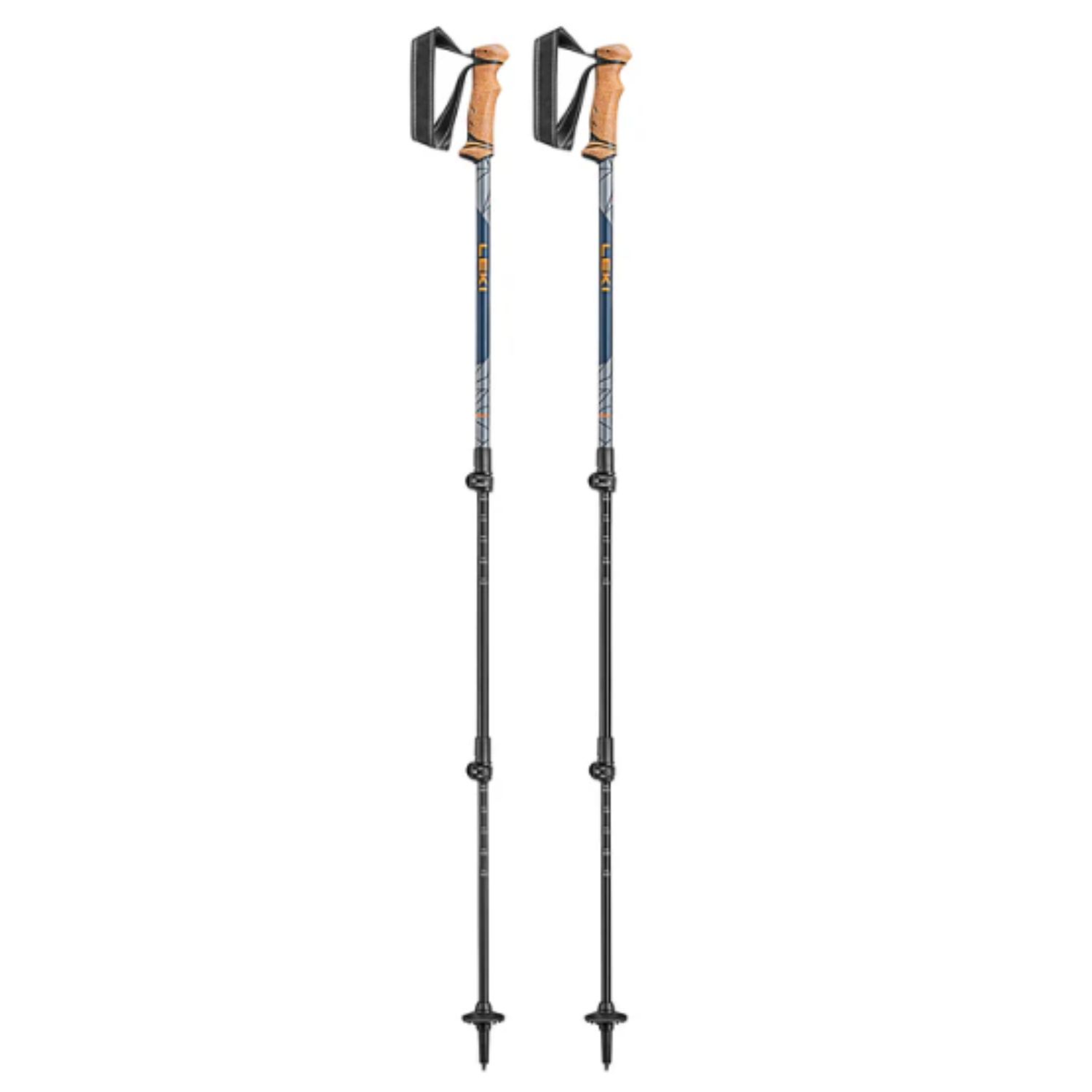 LEKI Legacy Lite Adjustable Trekking Poles, Color: Multi, Size: 100 - 135 cm