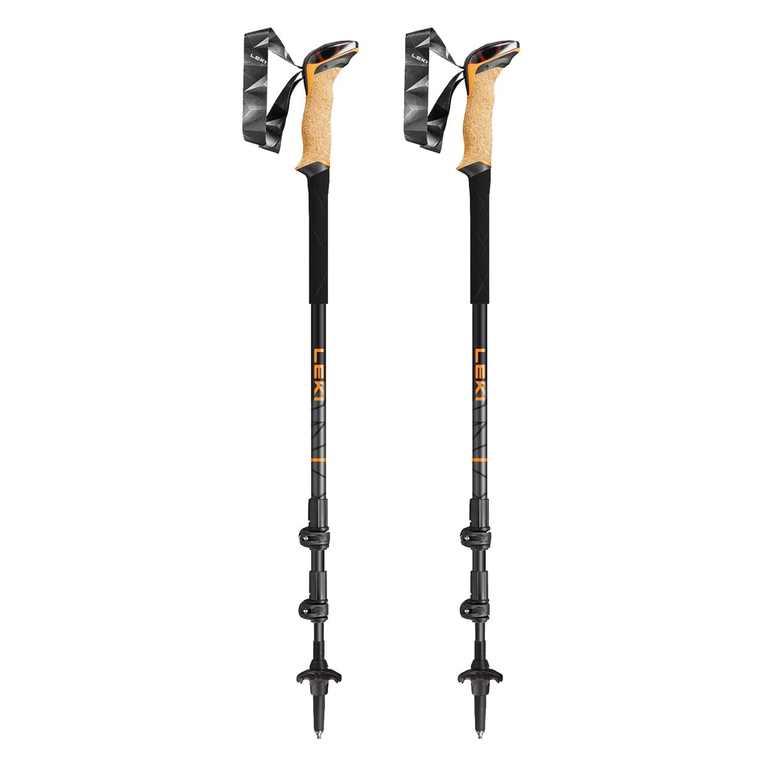 LEKI Makalu Cork Lite Adjustable Trekking Poles, Color: Multi, Size: 100-135 cm
