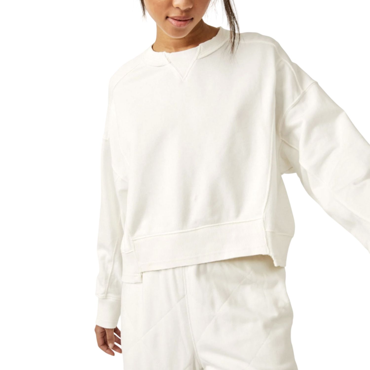 Intercept Pullover, White, Color: White, Size: XS