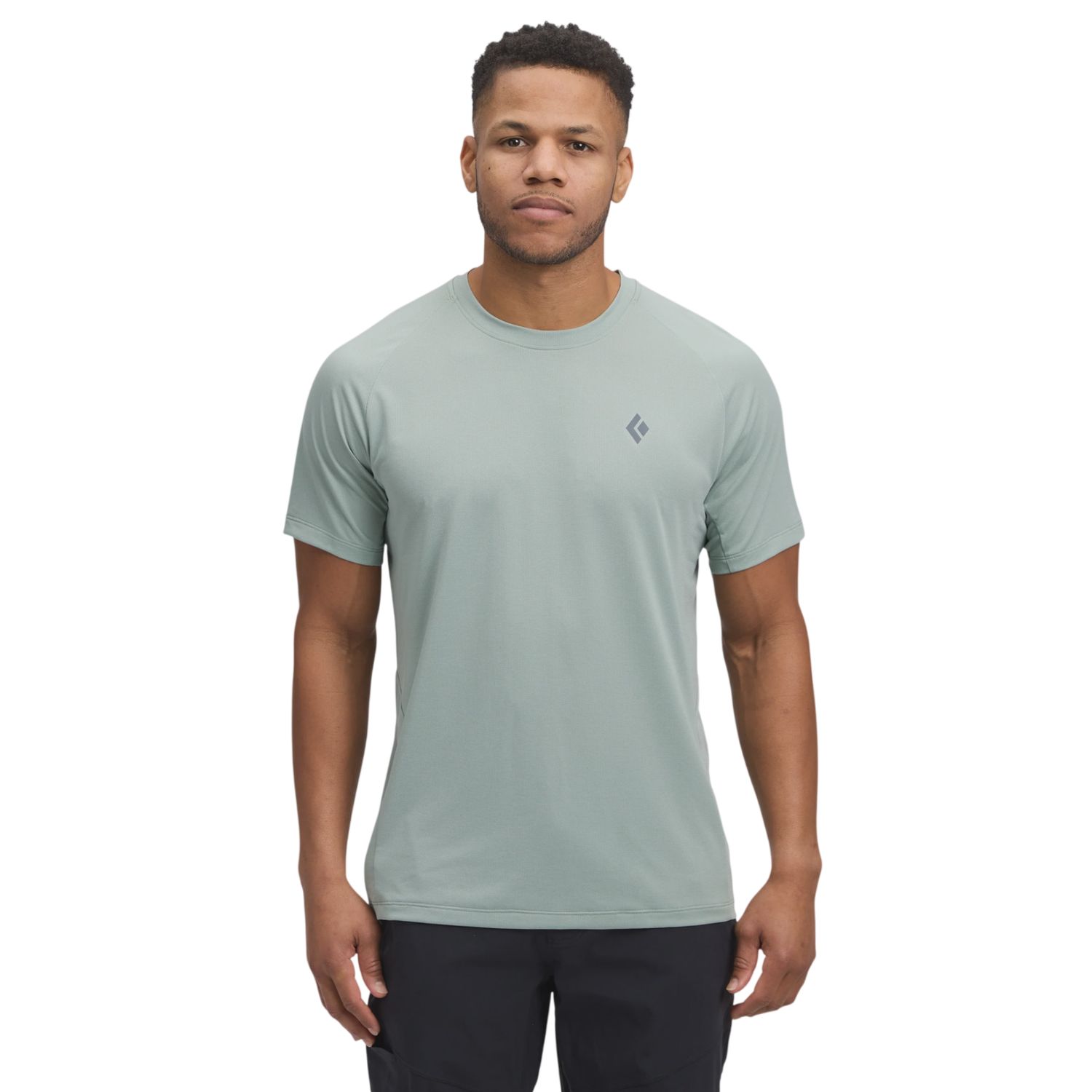 Black Diamond Men's Lightwire Short Sleeve Tech Tee, Color: Agave, Size: Medium