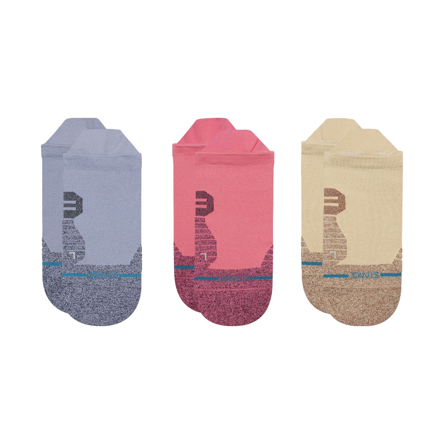 Light Performance Guild Tab 3 Pack Socks, Color: Blue, Size: Small