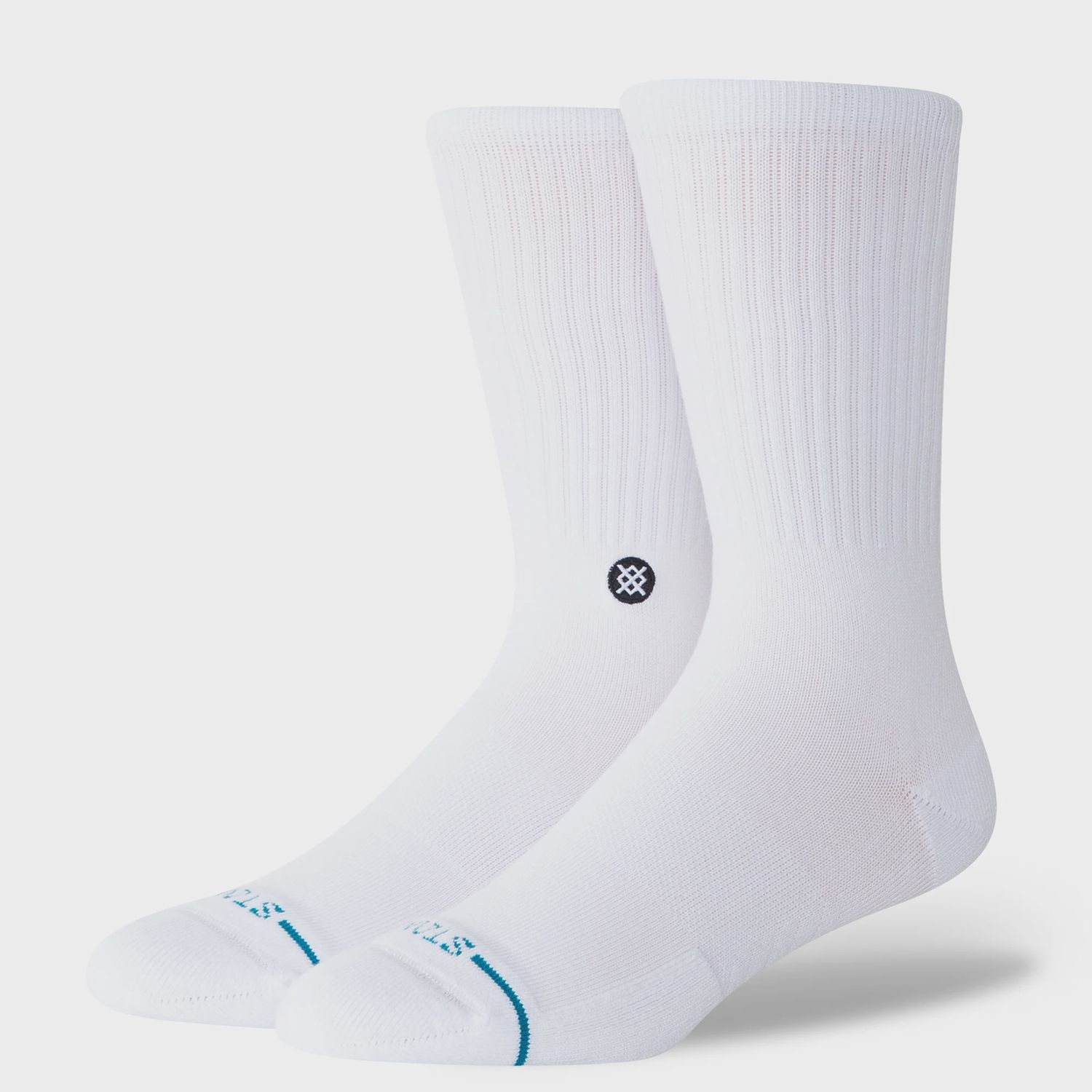Icon Crew Socks, Color: Whiteblack, Size: Medium