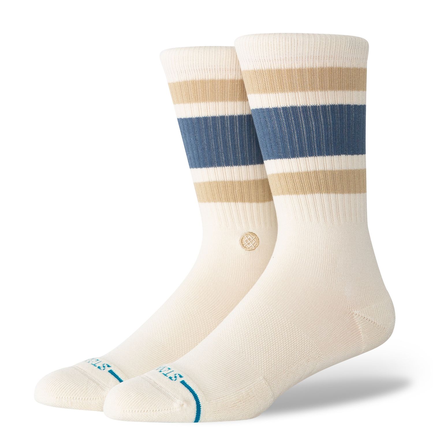 Boyd St Crew Socks, Color: Ivory, Size: Large