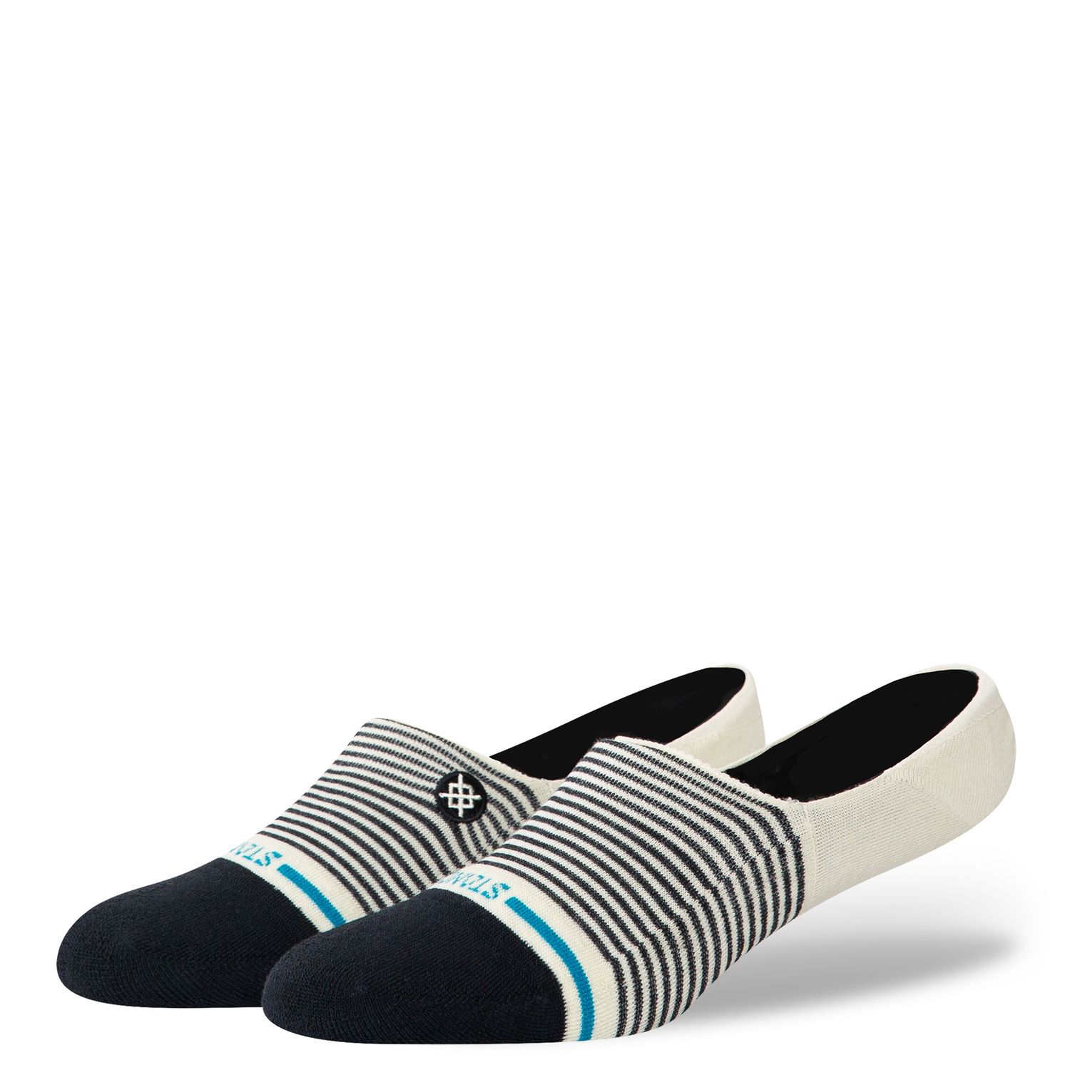 Ministripe Cotton No Show Socks, Color: Canvas, Size: Small