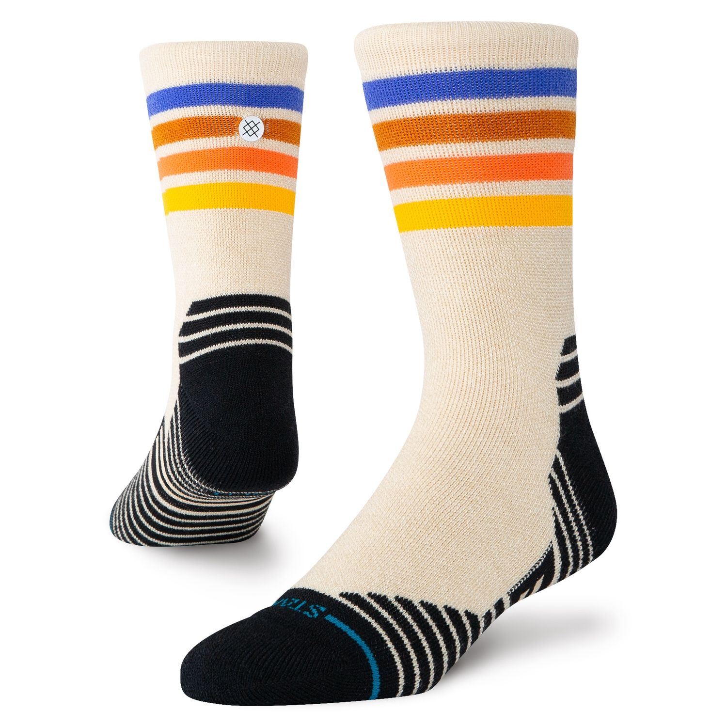 Bridgerton Mid Crew Socks Canvas, Color: Canvas, Size: Large