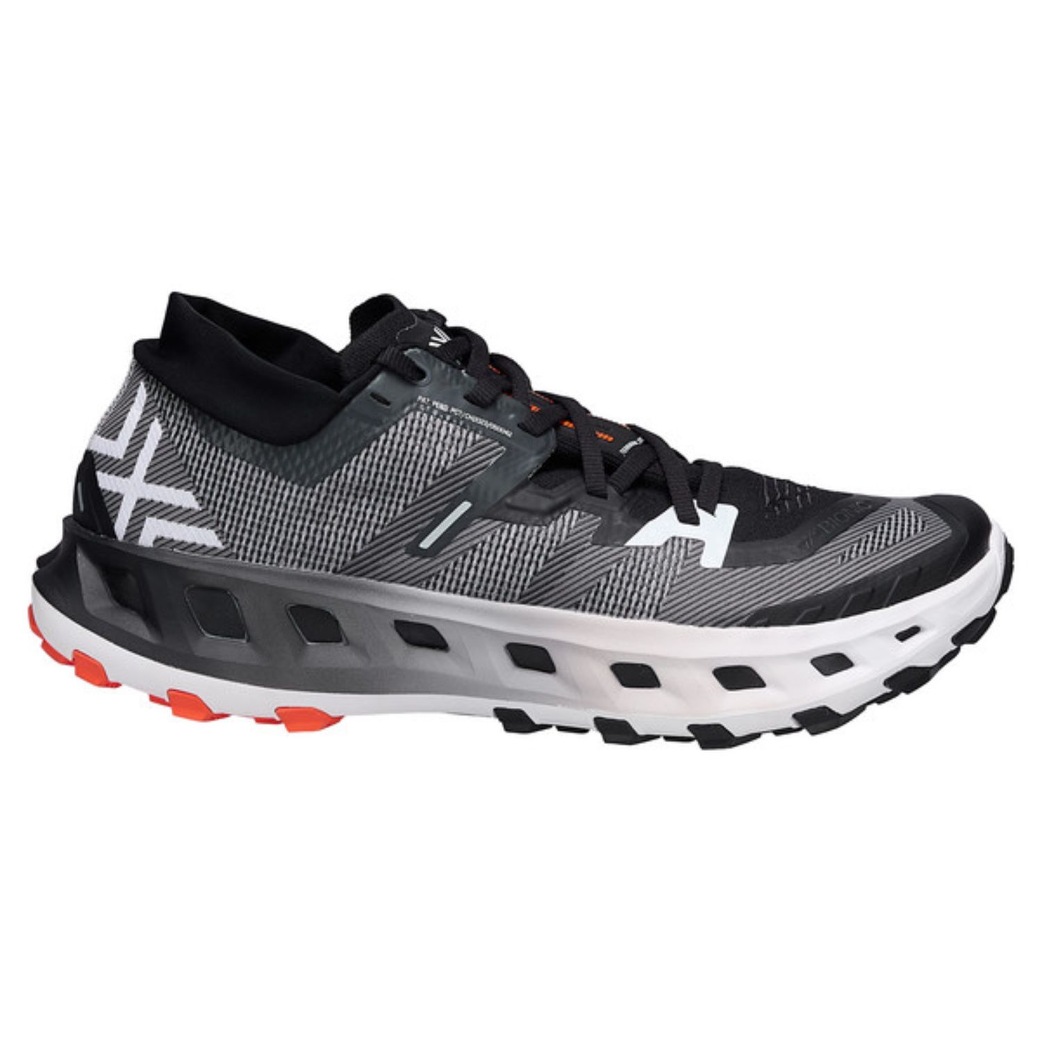 X-BIONIC Terraskin X02 Trail Running Shoes, Color: Black/White, Size: M8.0/W9.0