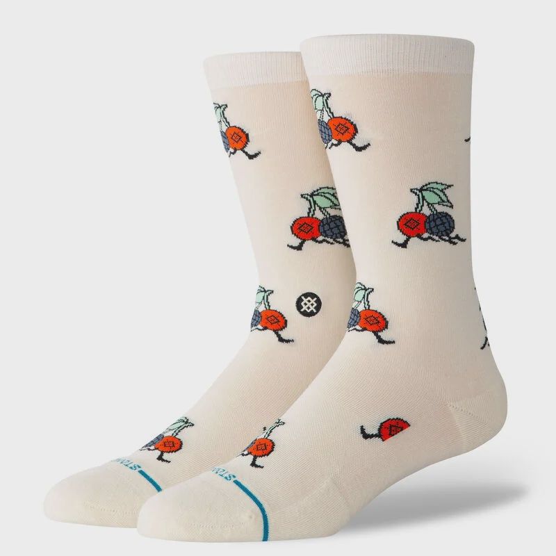 Stance Community Crew Socks, Color: Ivory, Size: Medium