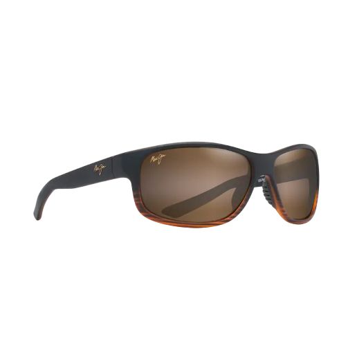 HCL Kaiwi Channel Sunglasses_19512, Color: Dark Brown Stripe, Size: O/S