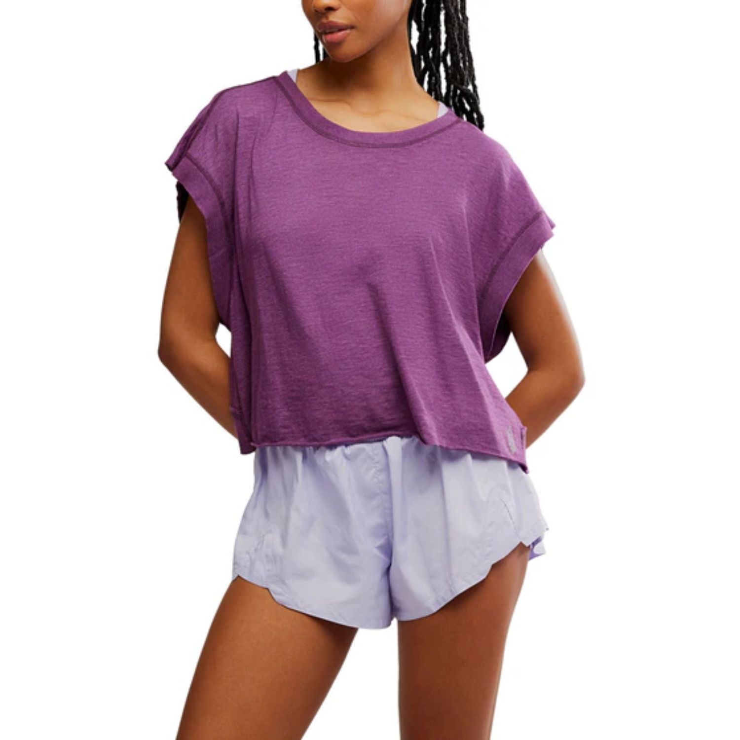 My Time Tee, Black Cherry, Color: Black Cherry, Size: XS