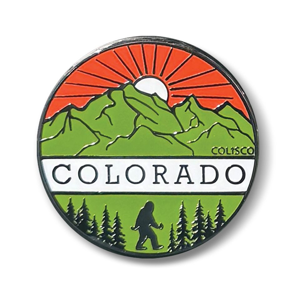 Colisco Colorado Mountains Lapel Pin – Enamel Souvenir Travel Pin