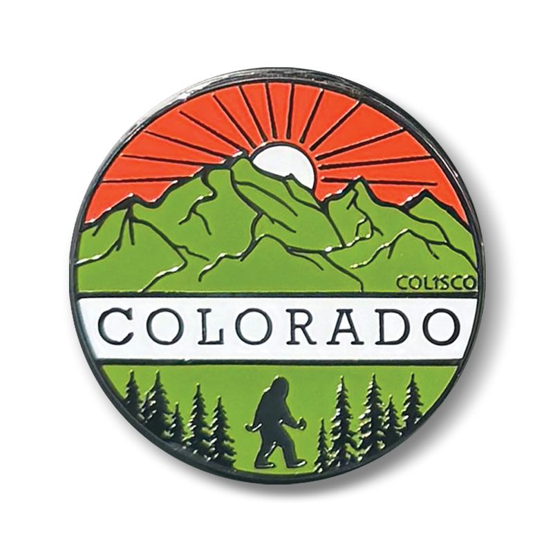 Colisco Colorado Mountains Lapel Pin – Enamel Souvenir Travel Pin