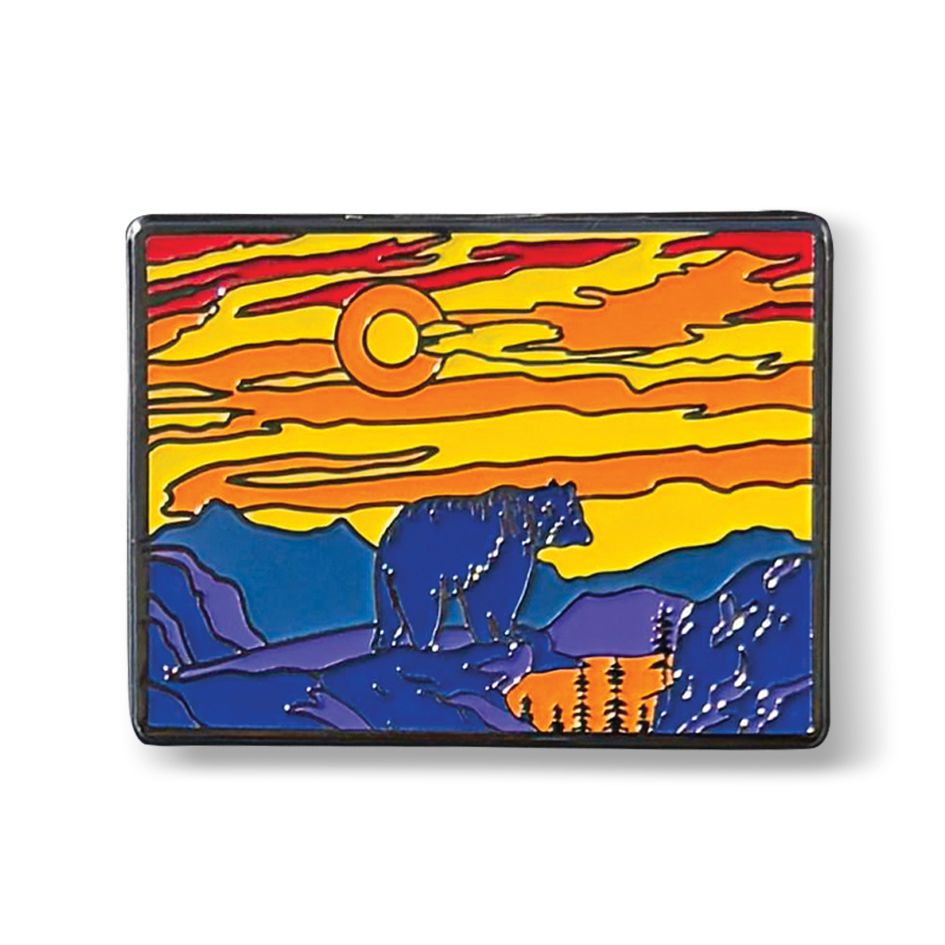Colisco Bear Colorado Lapel Pin – Enamel Travel Souvenir Pin