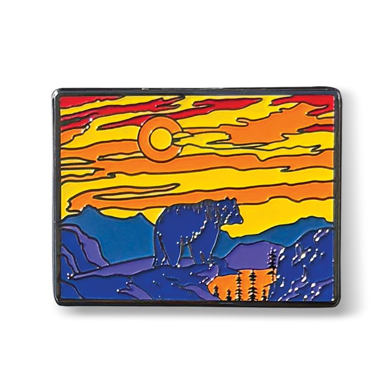Colisco Bear Colorado Lapel Pin – Enamel Travel Souvenir Pin