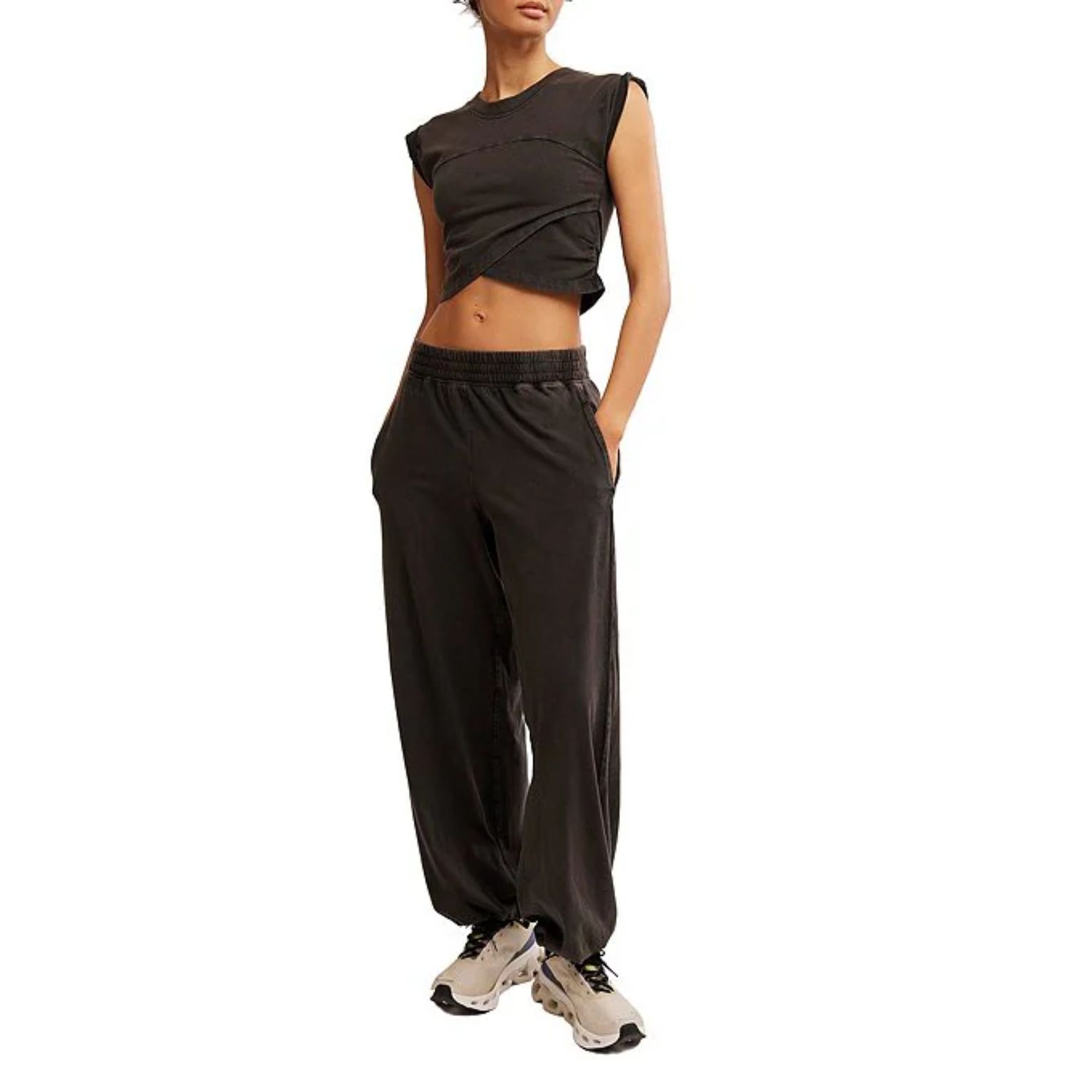 Hot Shot Crossover Set, Black, Color: Black, Size: XS
