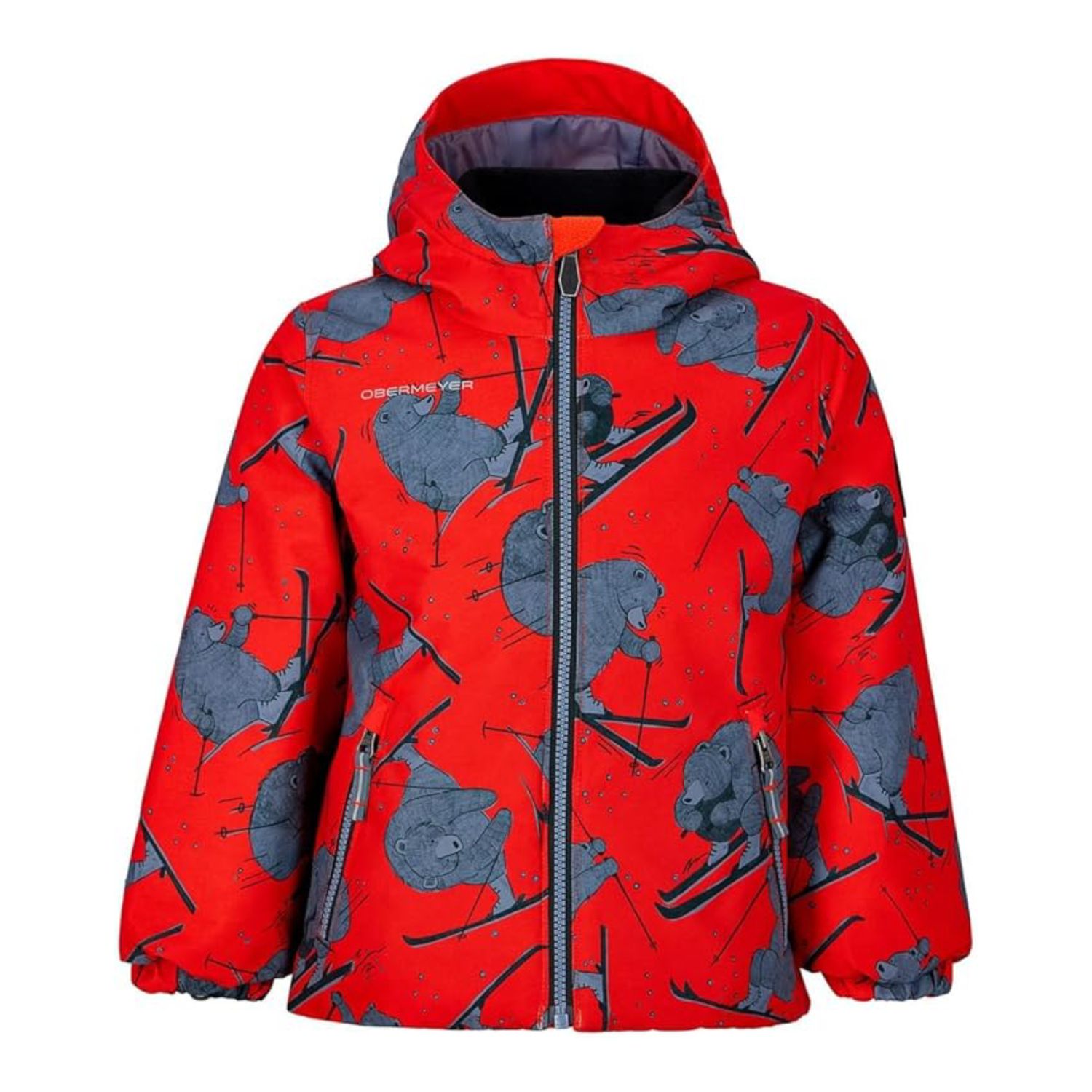 Obermeyer Kids Ashor Jacket, Color: Red Daffy Dayz, Size: 3