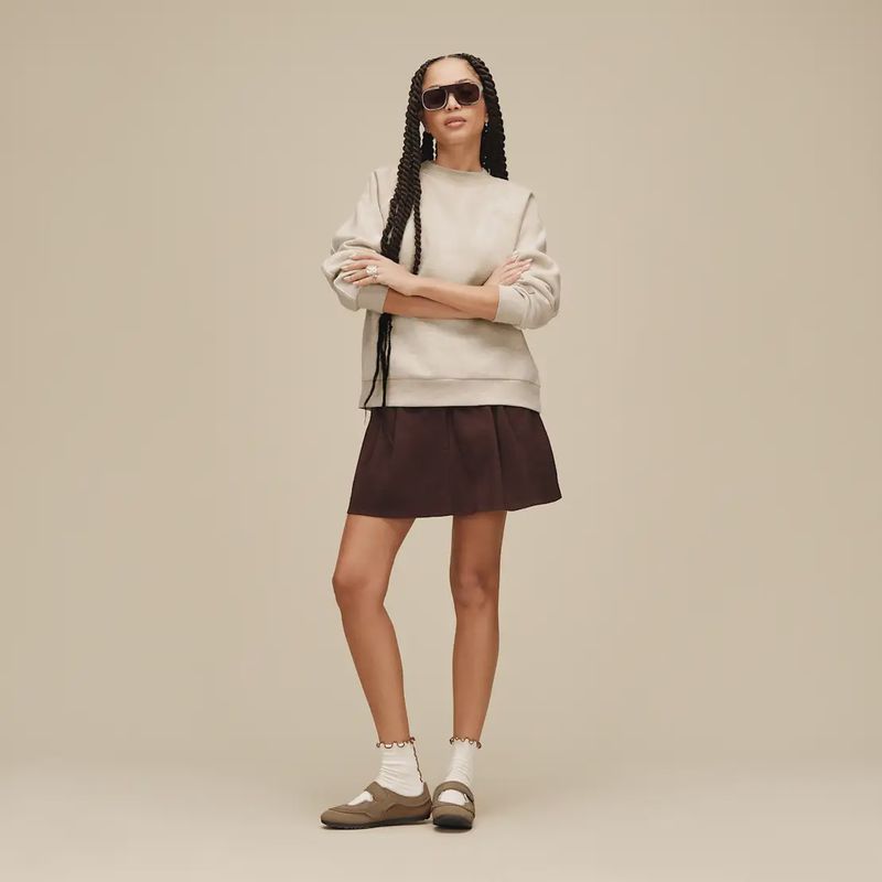 UGG Women's Classic Crewneck Sweatshirt, Sand Heather