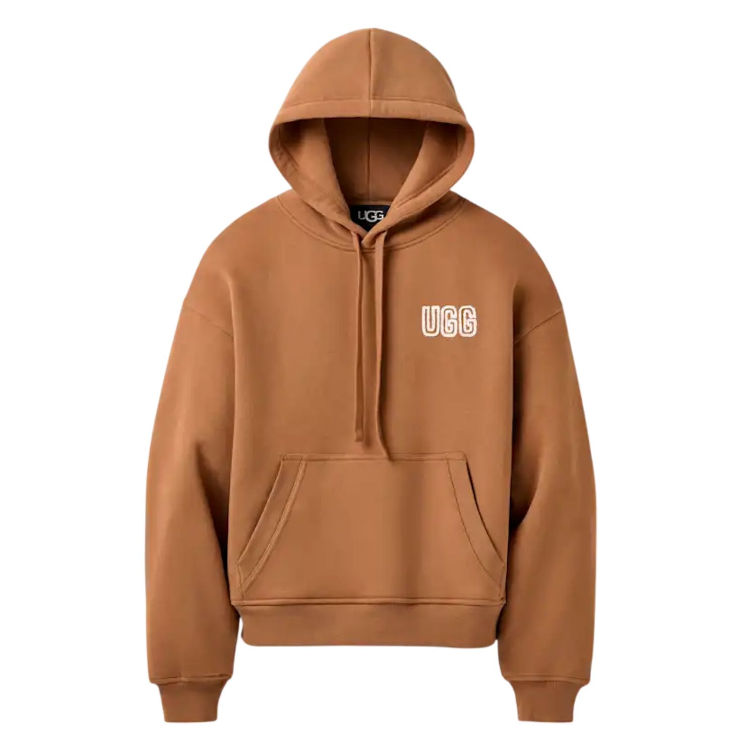 Women's UGG Logo Hoodie, Chestnut, Color: Chestnut, Size: XS
