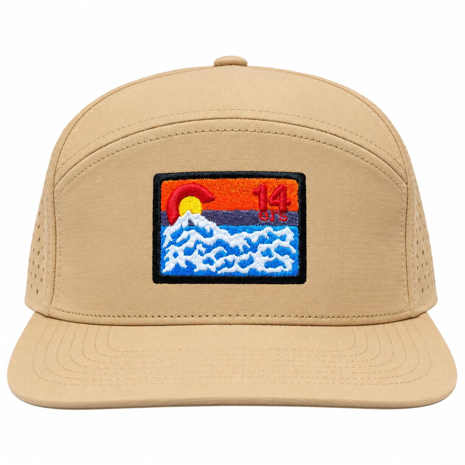 Colisco Unisex Colorado 14ers Performance Cap, Tan, Color: Tan, Size: OS