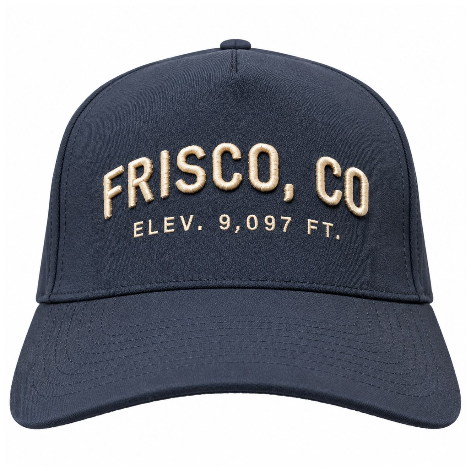 Unisex Frisco, CO Elev. 9097 FT Performance Cap, Color: Black, Size: O/S
