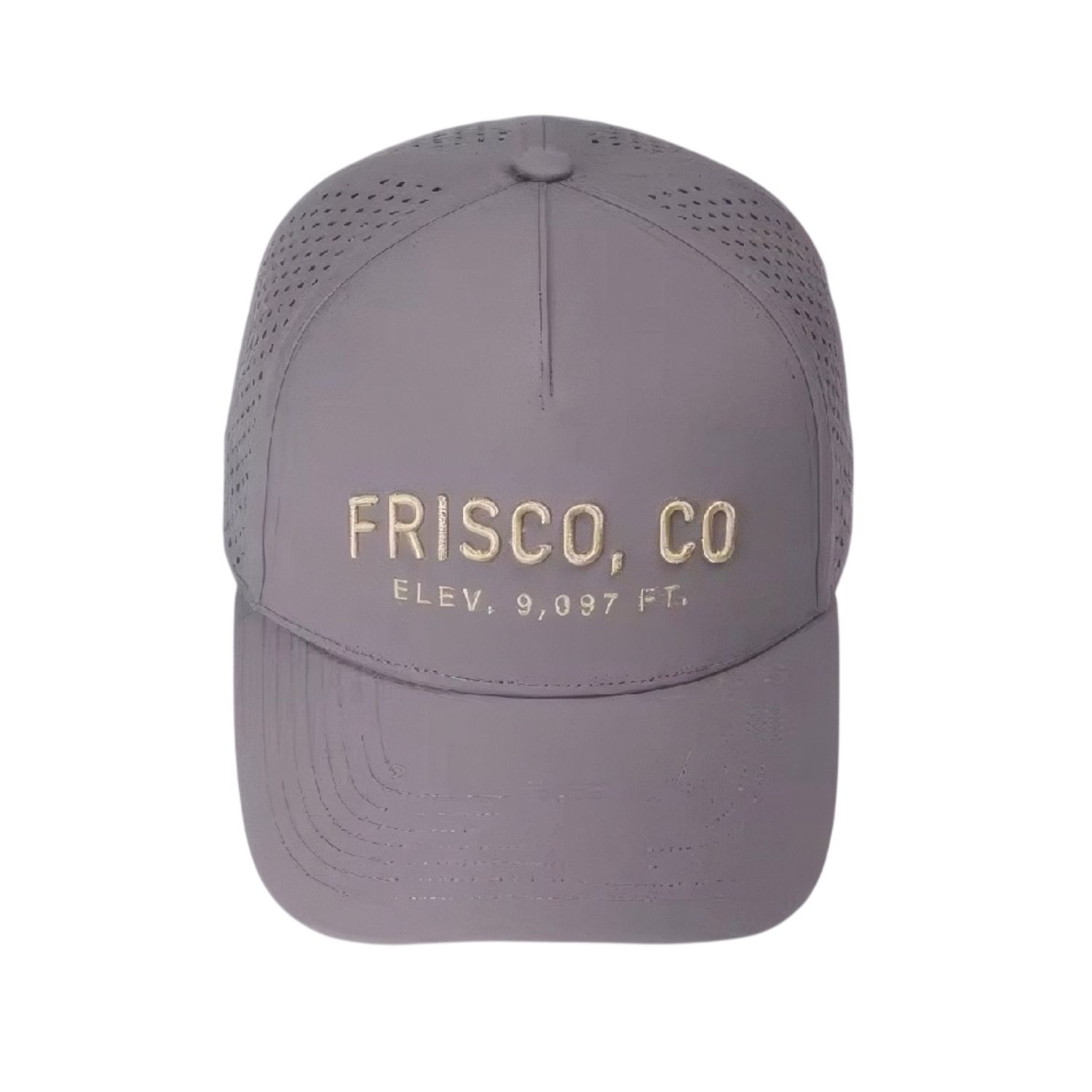 Unisex Frisco, CO Elev. 9097 FT Performance Cap, Grey, Color: Grey, Size: O/S