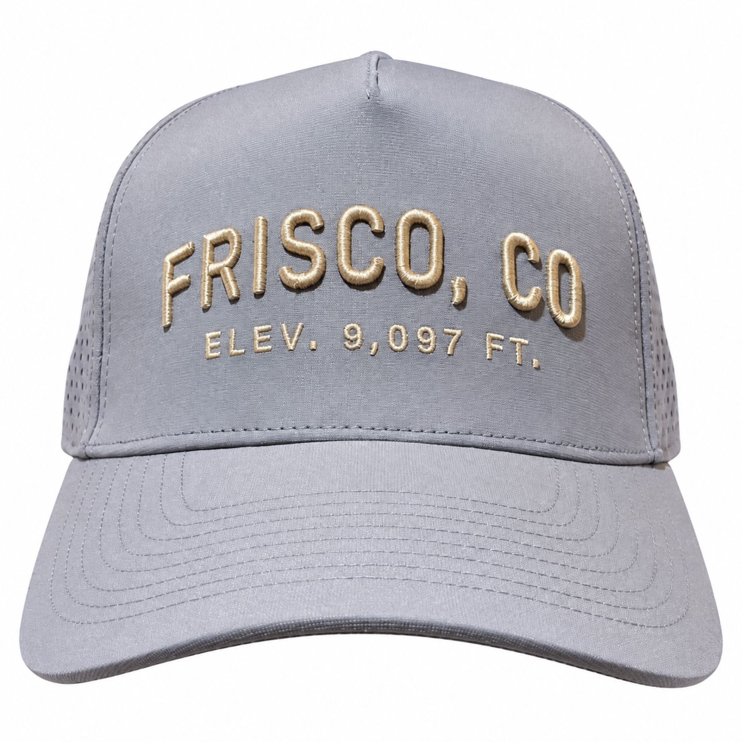 Frisco, Co ELEV. 9,097 FT. Snapback Hat, Color: Grey, Size: O/S