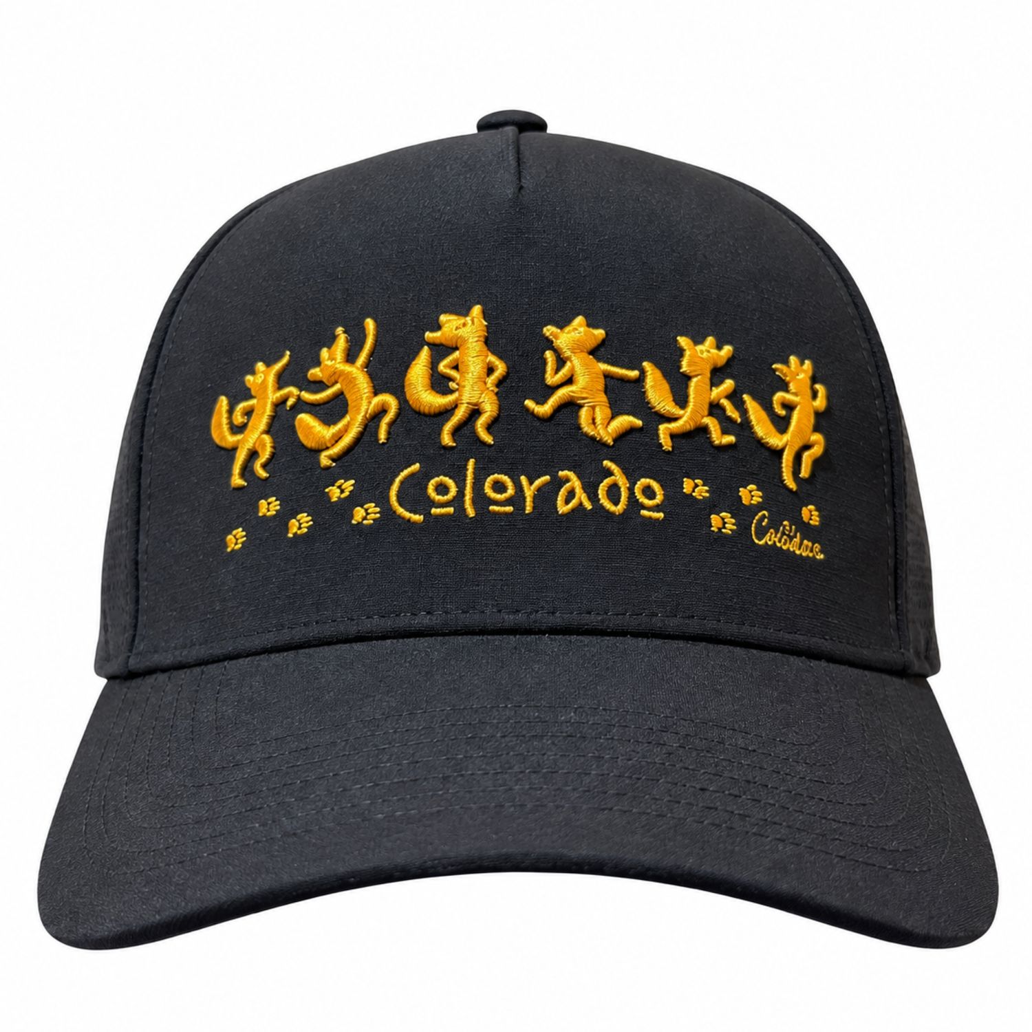 Unisex Colorado Colisco Dancing Fox Snapback Cap, Color: Black, Size: O/S