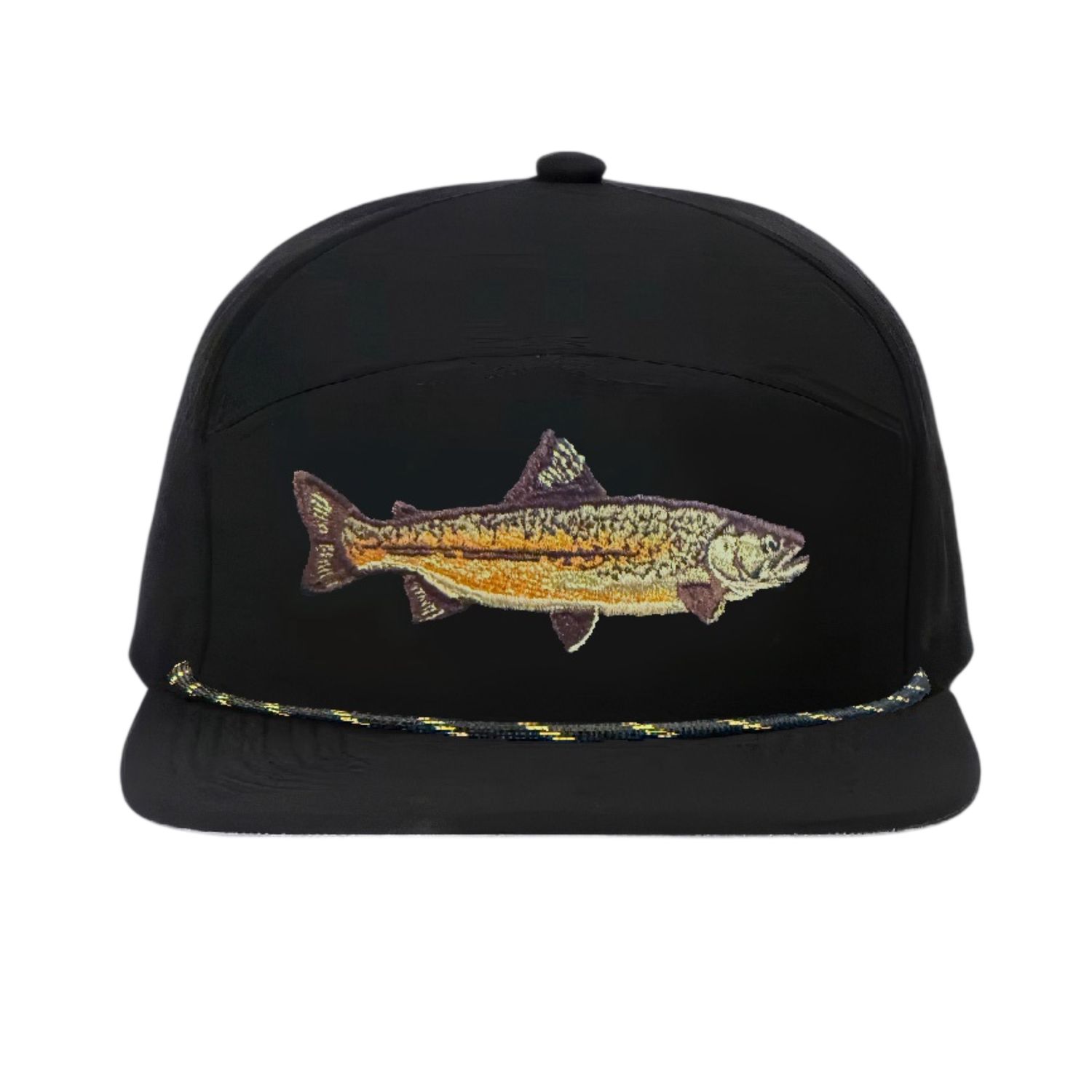 Unisex Fish Design Performance Cap, Black, Color: Black, Size: O/S