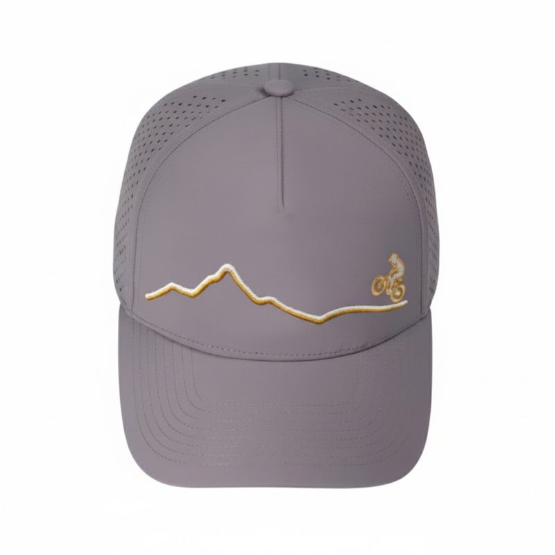 Unisex Colorado Mountain Bike Performance Cap, Grey