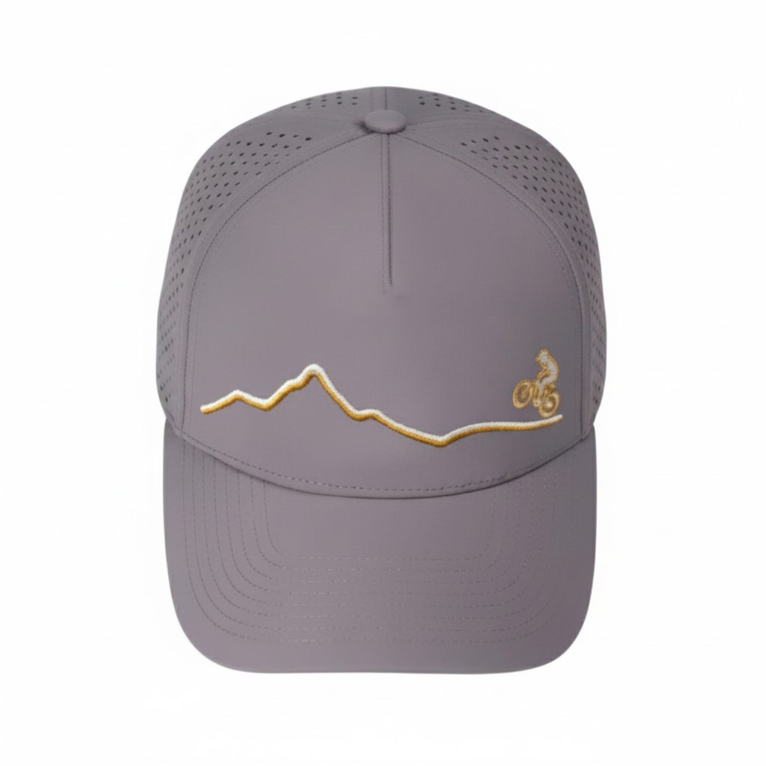 Unisex Colorado Mountain Bike Performance Cap, Grey, Color: Grey, Size: O/S