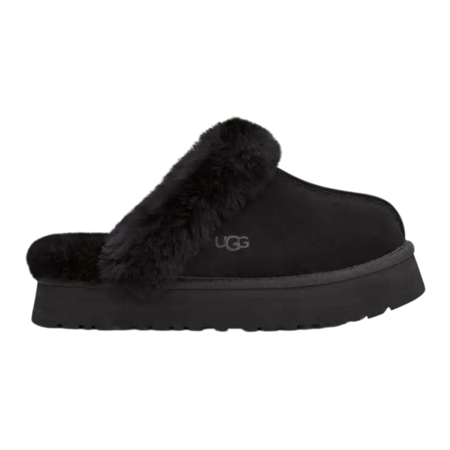 UGG Women's Disquette Slipper, Black, Color: Black, Size: 6