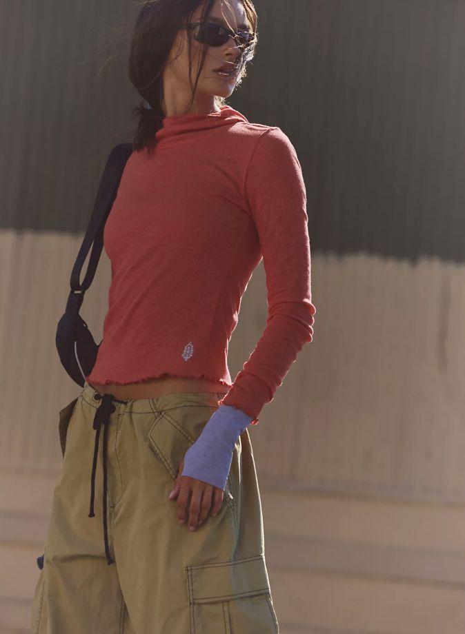 Breathe Easy Long Sleeve Layer, Color: Victory Red, Size: XS