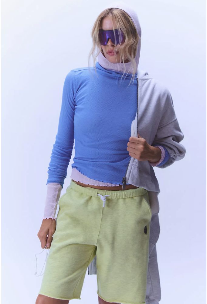 Breathe Easy Long Sleeve Top, Riviera Blue, Color: Riviera Blue, Size: XS