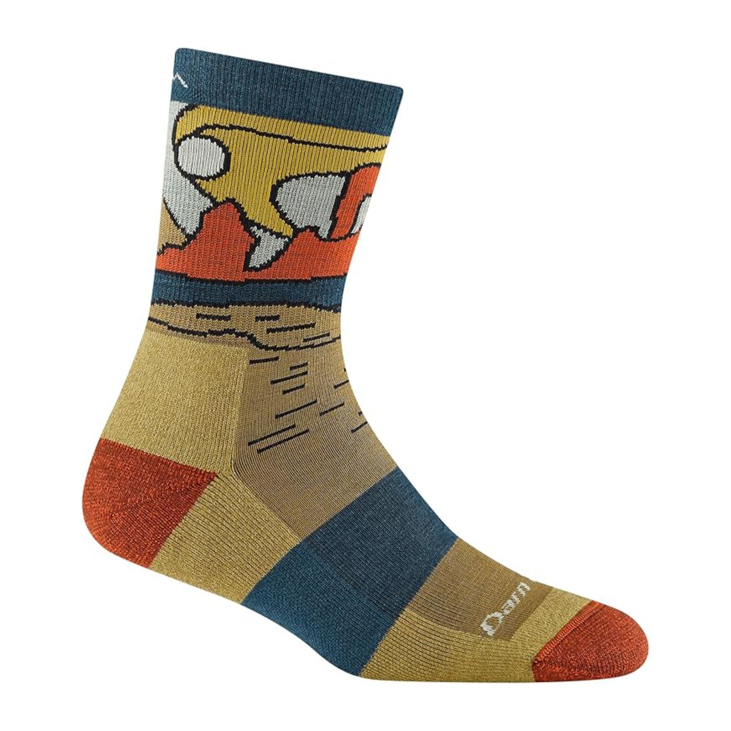 Women's Celeste Micro Crew Midweight Hiking Socks, Color: Sandstone, Size: S