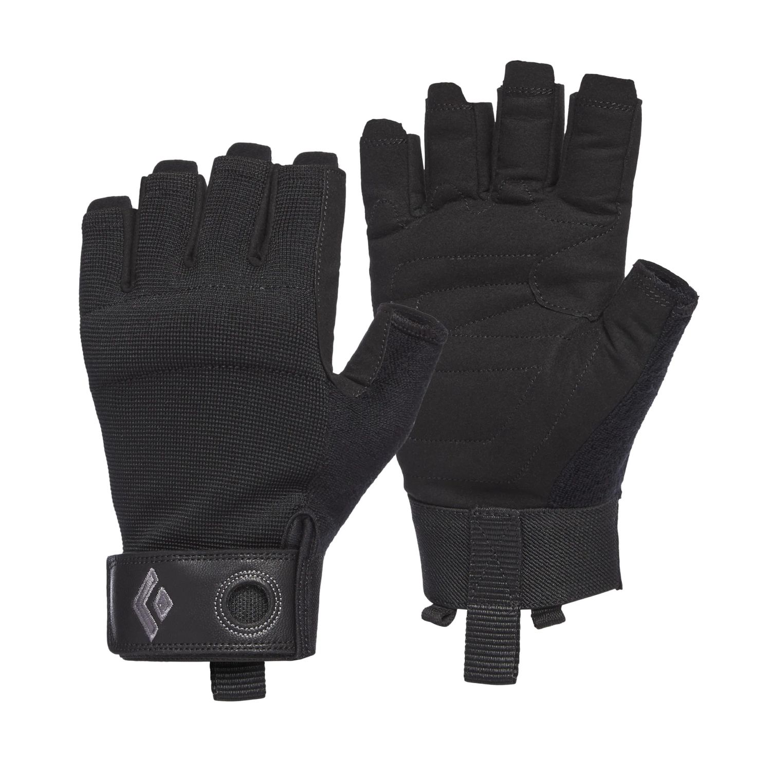 Crag Half-Finger Gloves, Color: Black, Size: XS