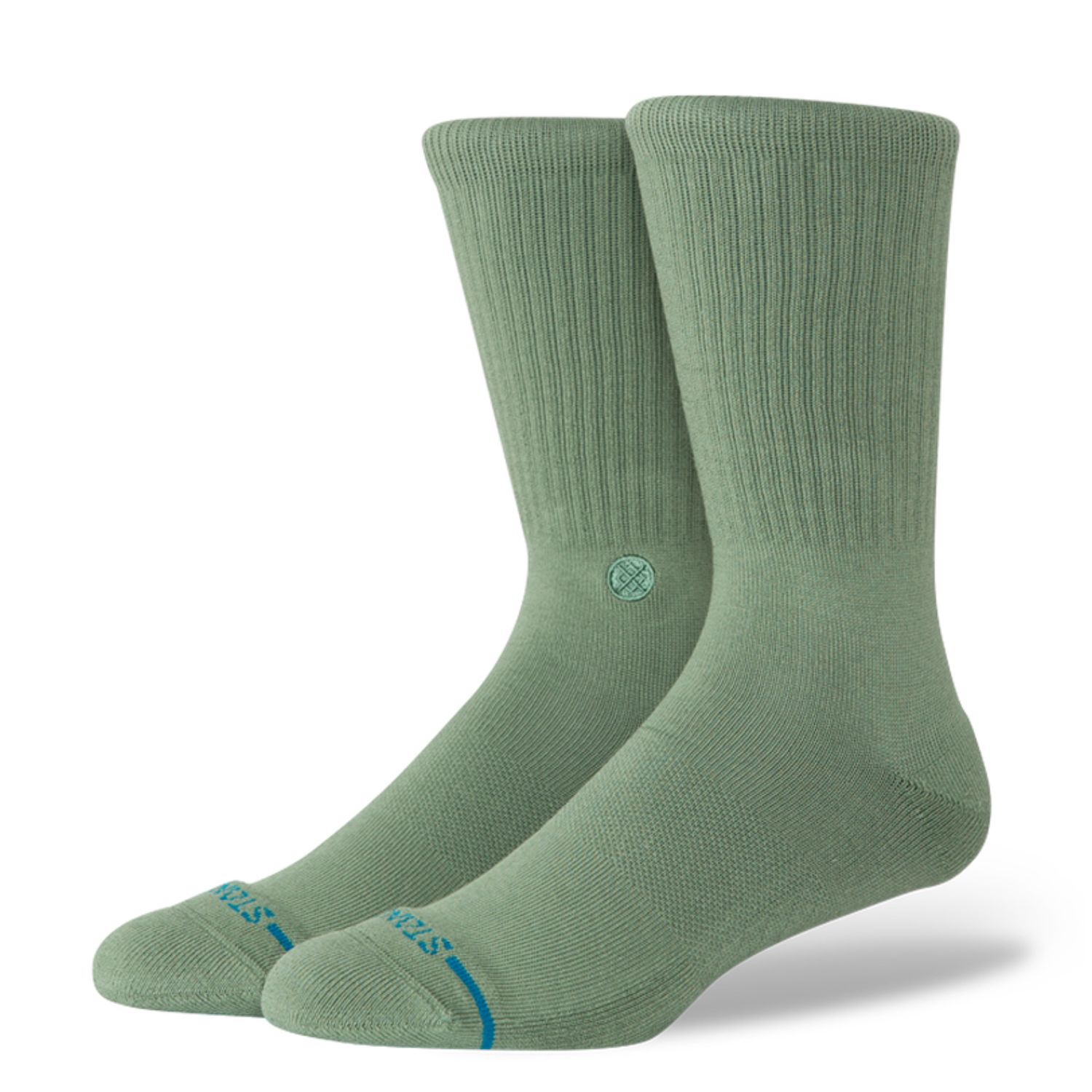 Stance  Icon Crew Socks, Color: Sage, Size: L