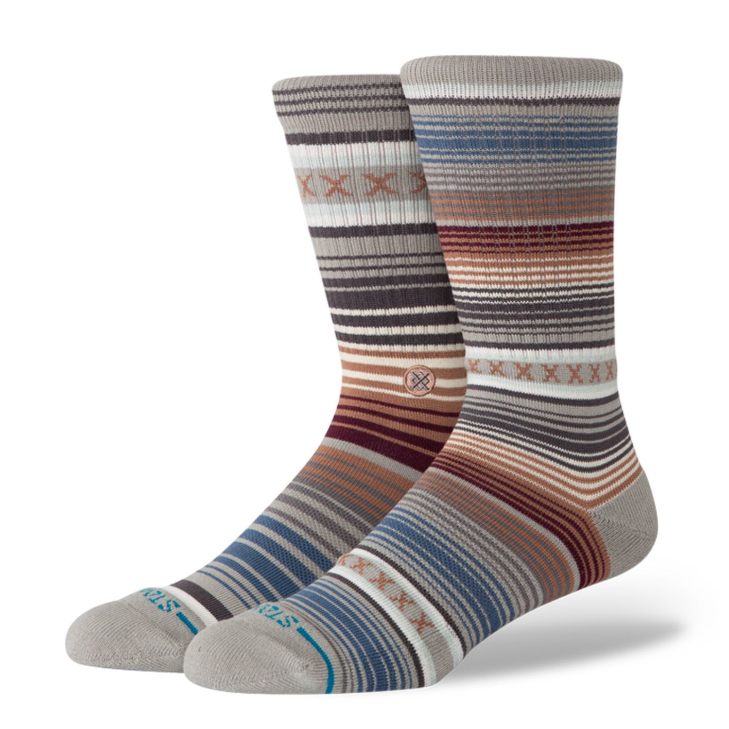 Stance Curren Crew Socks, Color: Multi, Size: L