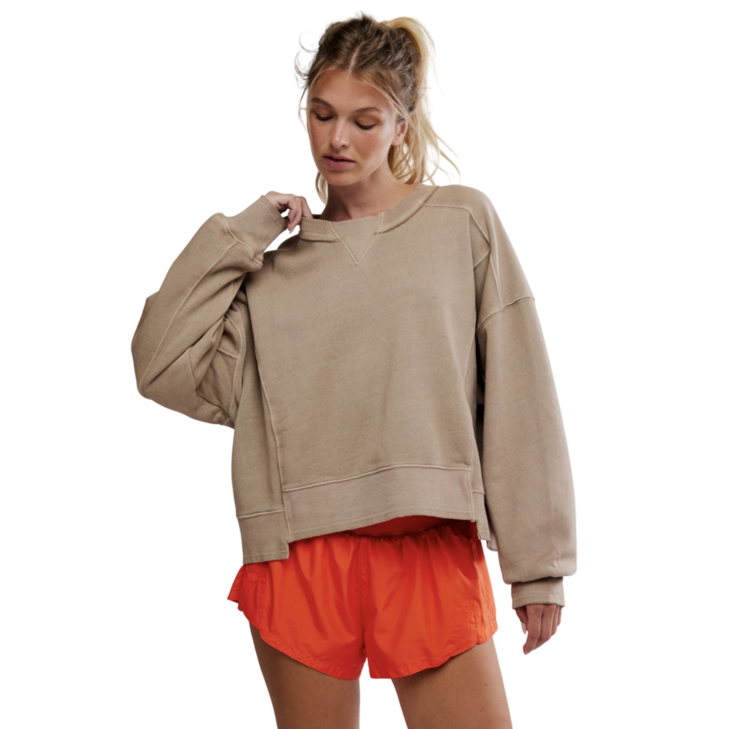 Intercept Pullover, Sandy, Color: Sandy, Size: XS