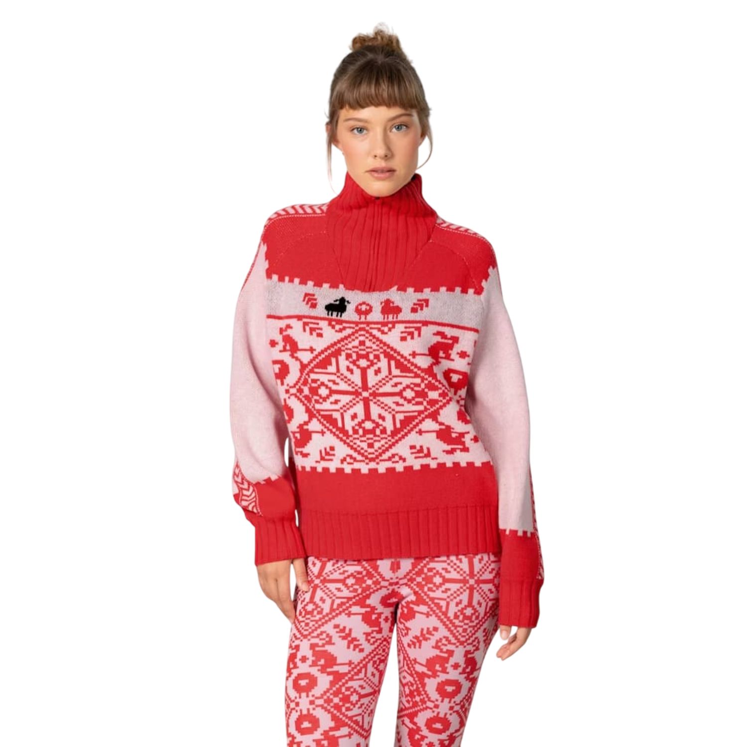 Kari Traa Saga Knit  Sweater, Color: Gum, Size: S