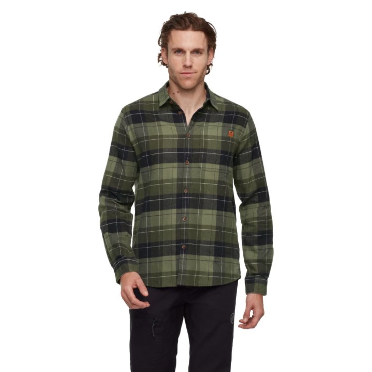 Trovat Longsleeve Shirt  Men, Color: Marsh-Black, Size: M
