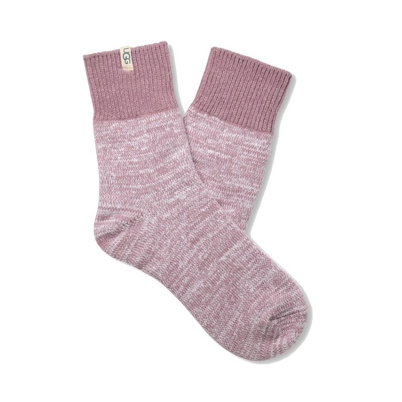 UGG Women's Rib Knit Slouchy Quarter Socks