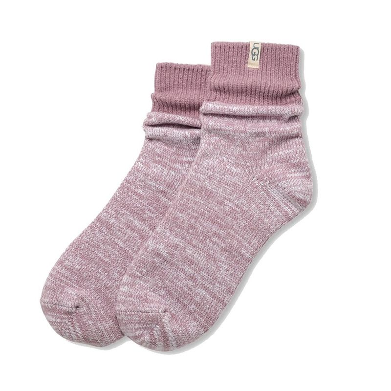 UGG Women's Rib Knit Slouchy Quarter Socks