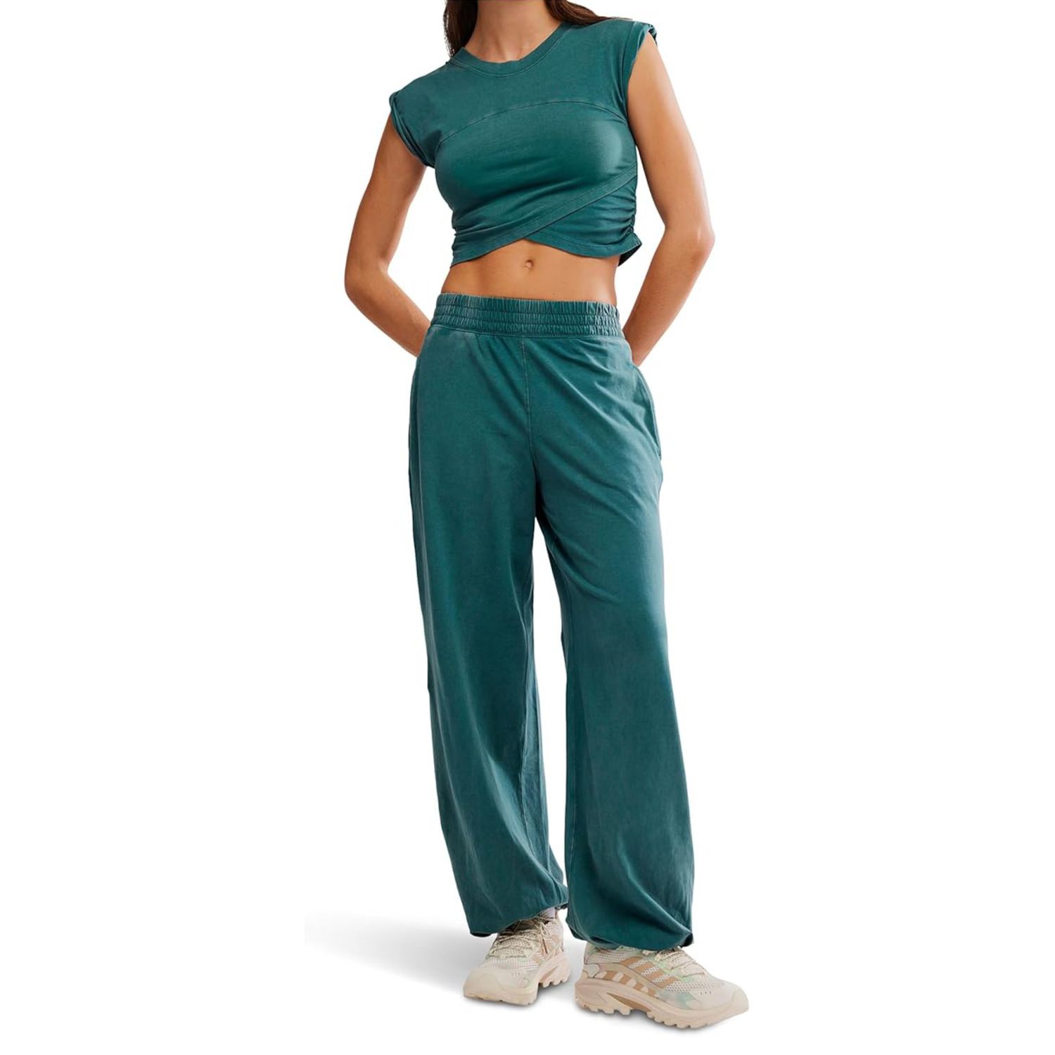 Hot Shot Crossover Set, Evergreen, Color: Evergreen, Size: XS